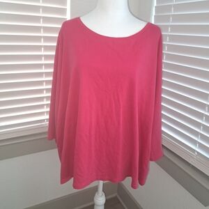 Isaac Mizrahi Women's Long Sleeve Pink Top